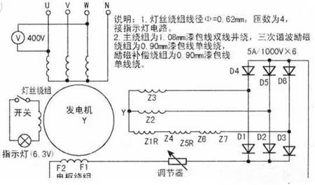 柴油發(fā)電機(jī)實(shí)物接線圖